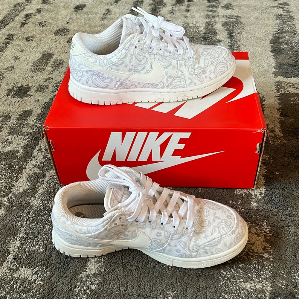 Nike Dunk Low White Paisley